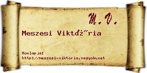 Meszesi Viktória névjegykártya
