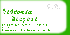 viktoria meszesi business card